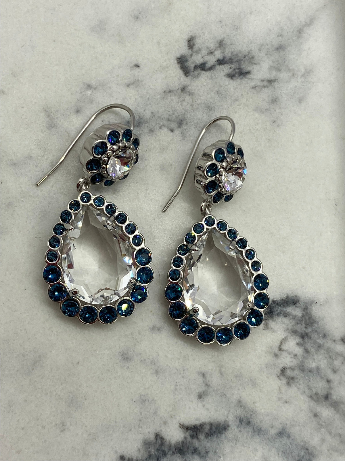 MIU MIU Crystal Pendant Earrings - Pre owned