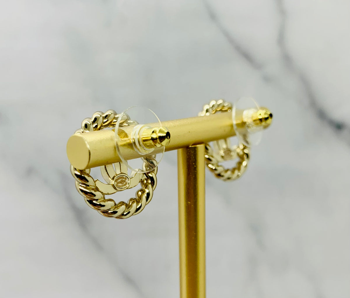 CHANEL CC Circle Earrings - Pre owned