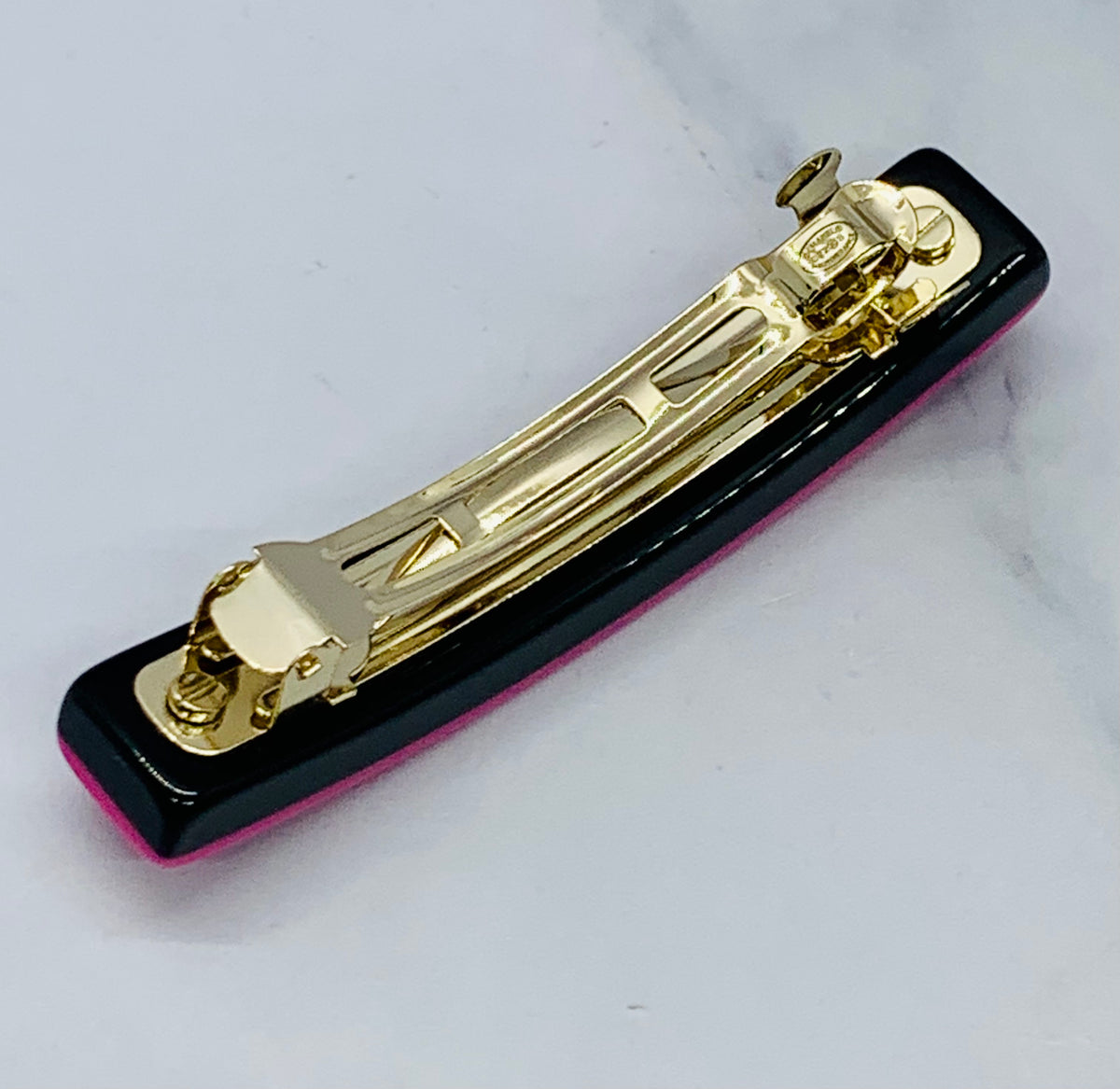 CHANEL CC Colorful Enamel Hair Clip Barrette - Pre owned