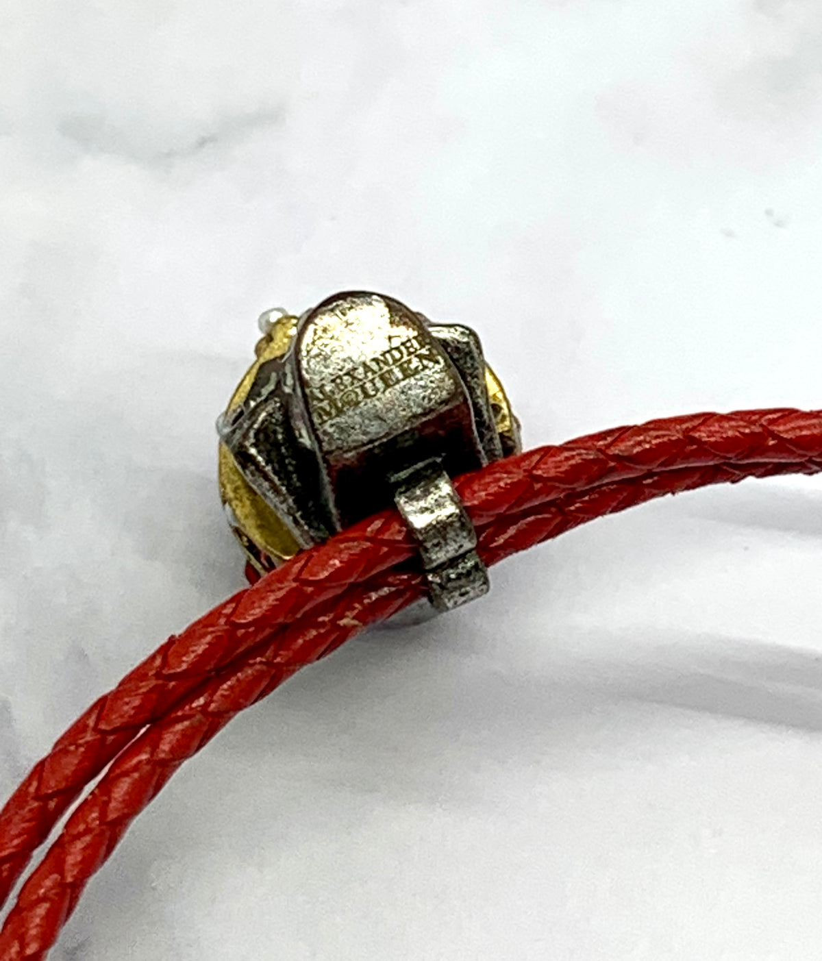 ALEXANDER MCQUEEN Skull Red Rope Bracelet - Pre owned