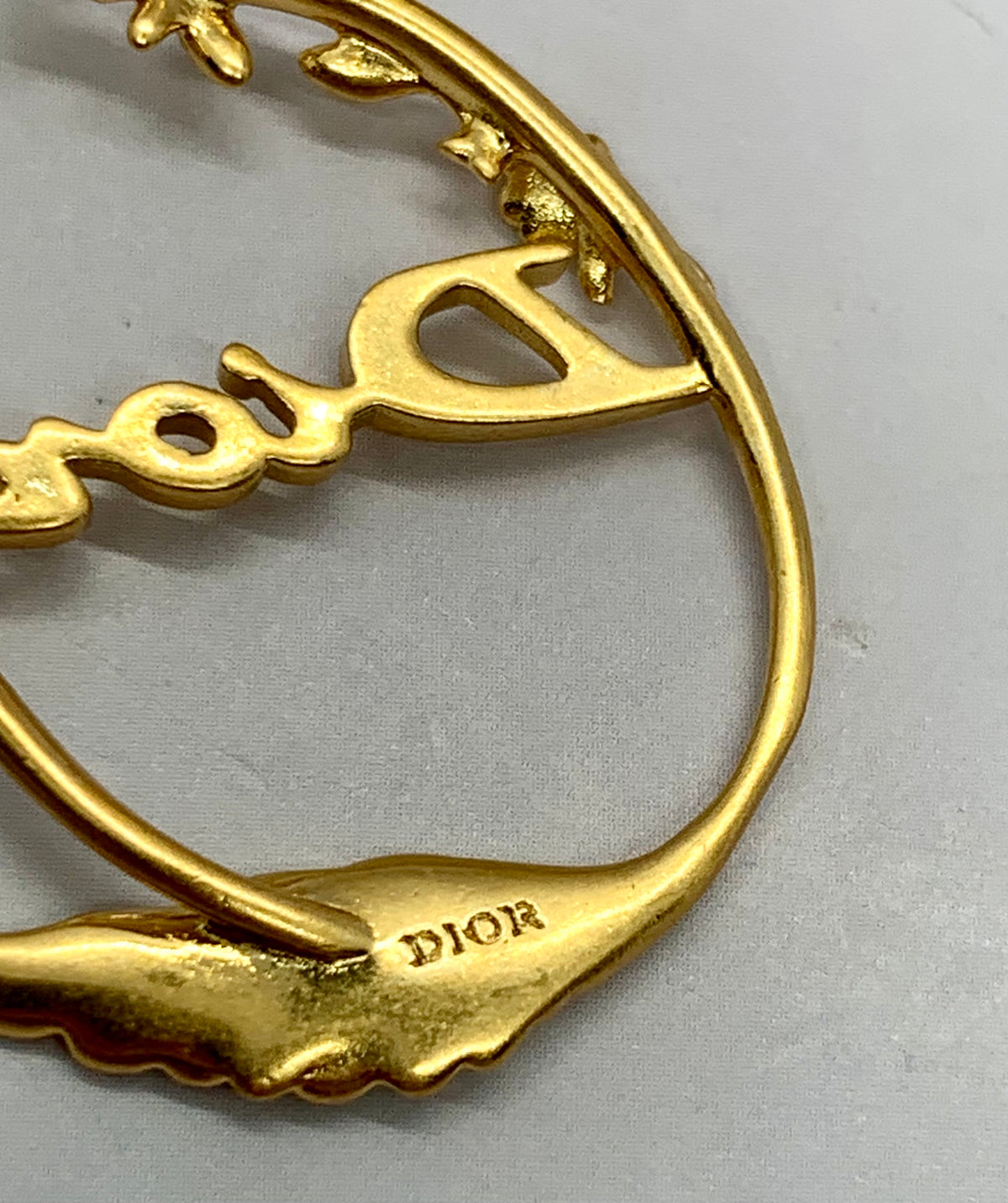 CHRISTIAN DIOR Wing Hoop Earrings - Pre owned
