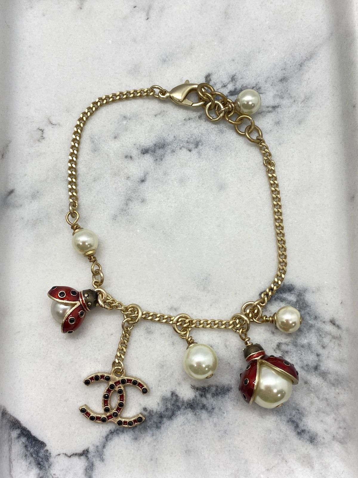 CHANEL CC Ladybug Bracelet - Vintage / Pre owned