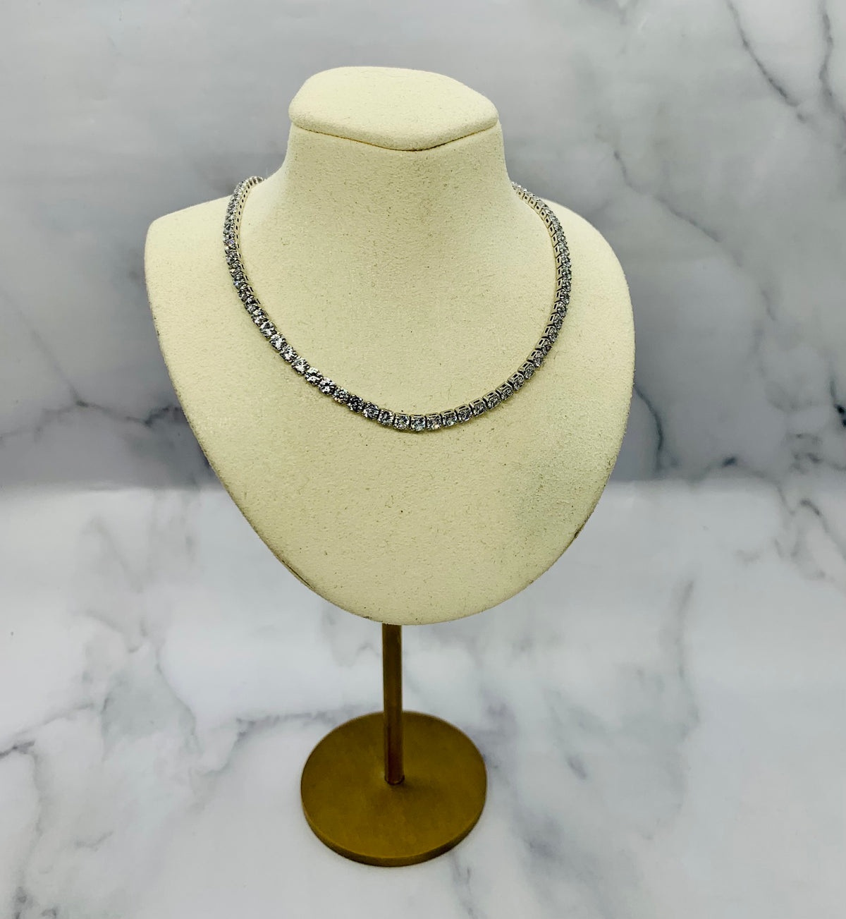 YSL YVES SAINT LAURENT Rhinestone Necklace - Pre owned