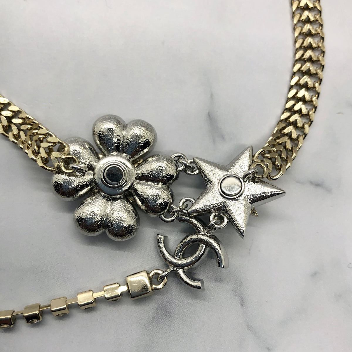 CHANEL CC Ornate Statement Necklace - Pre owned