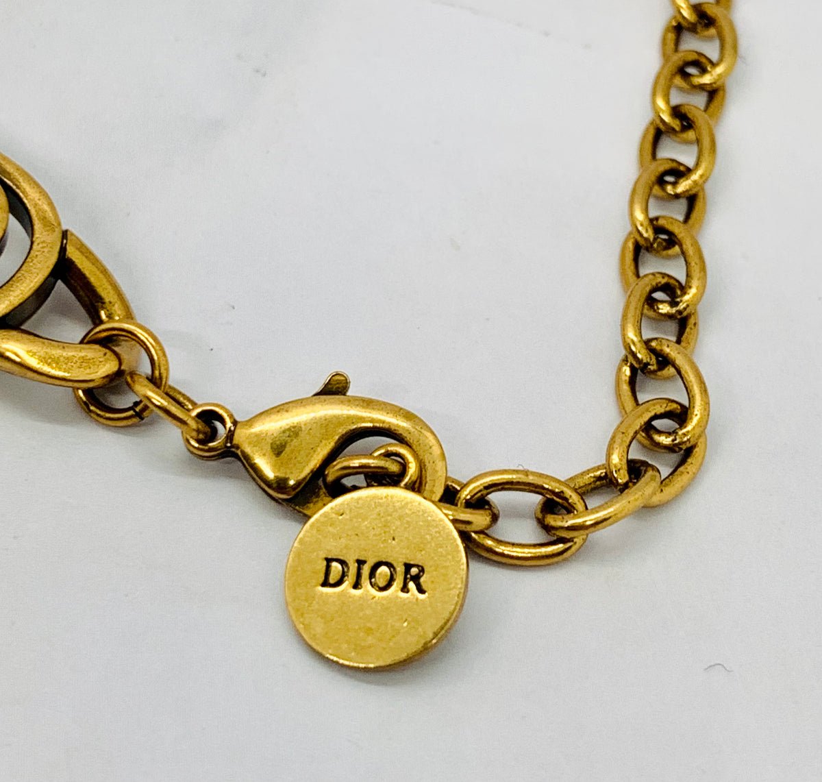 CHRISTIAN DIOR CD Bracelet Chain Bracelet - Pre owned