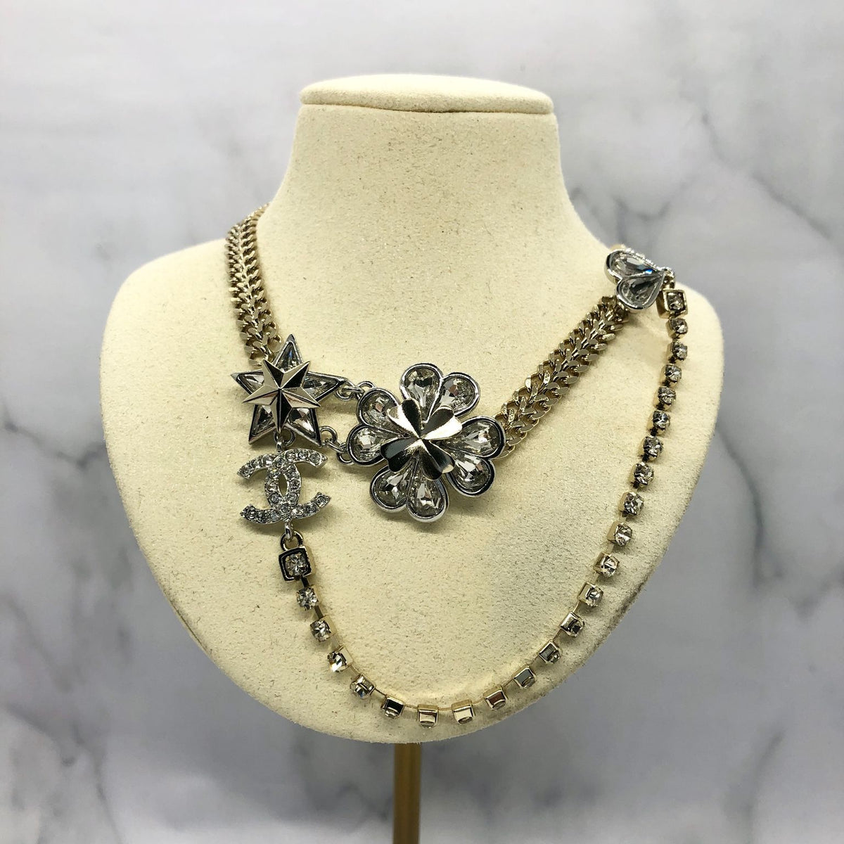 CHANEL CC Ornate Statement Necklace - Pre owned