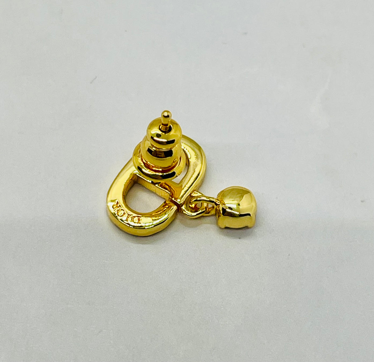 CHRISTIAN DIOR CD Rhinestone Earrings - Pre owned