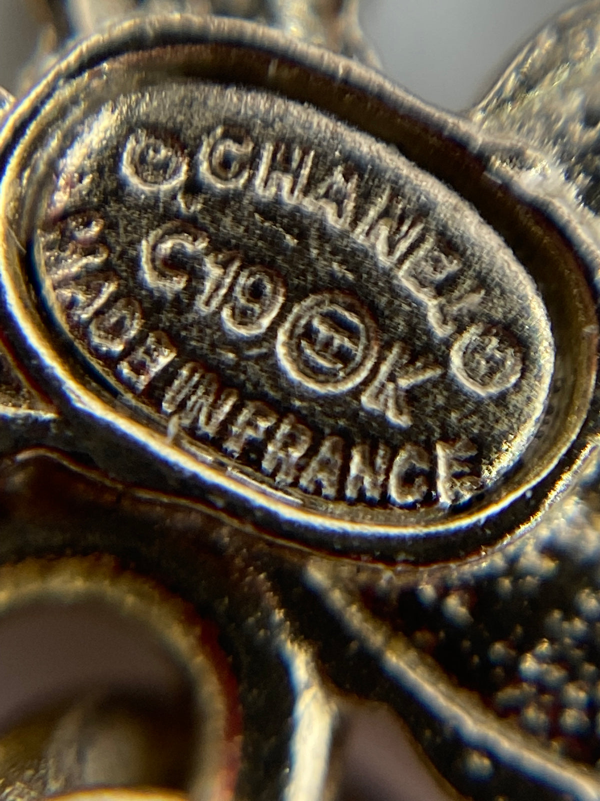 CHANEL CC Beaded Vintage Earrings - USED