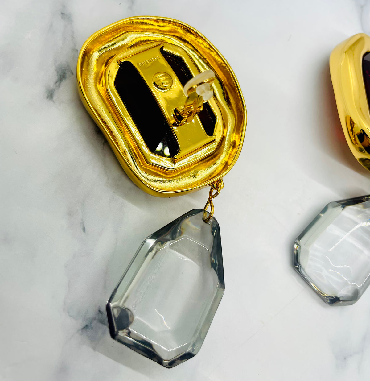 GIVENCHY Statement Pendant Clip On Earrings - Pre owned