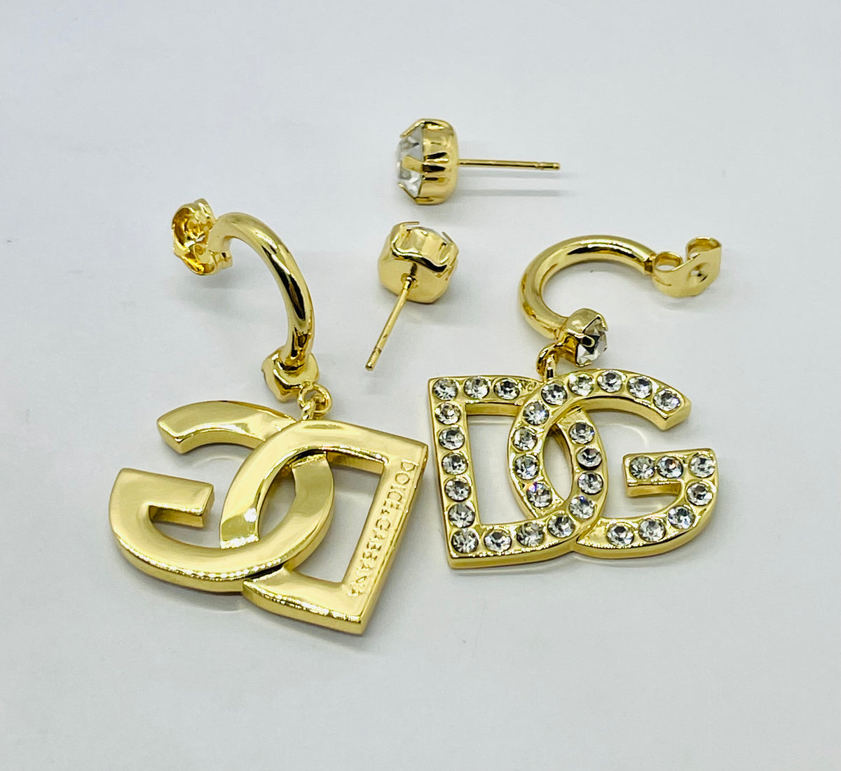 DOLCE & GABBANA Rhinestone Earrings - Pre owned