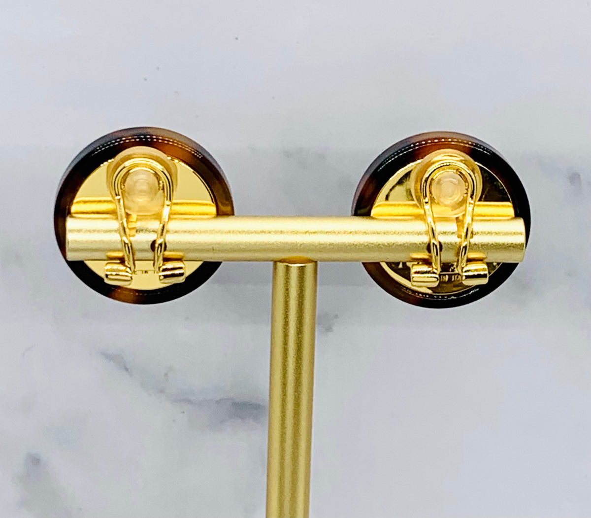 MIU MIU Tortoise Clip On Earrings - Pre owned