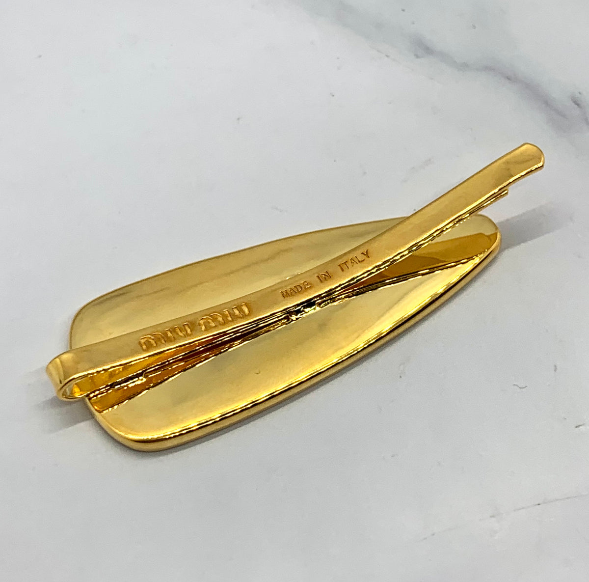 MIU MIU Black Hair Clip - Pre owned