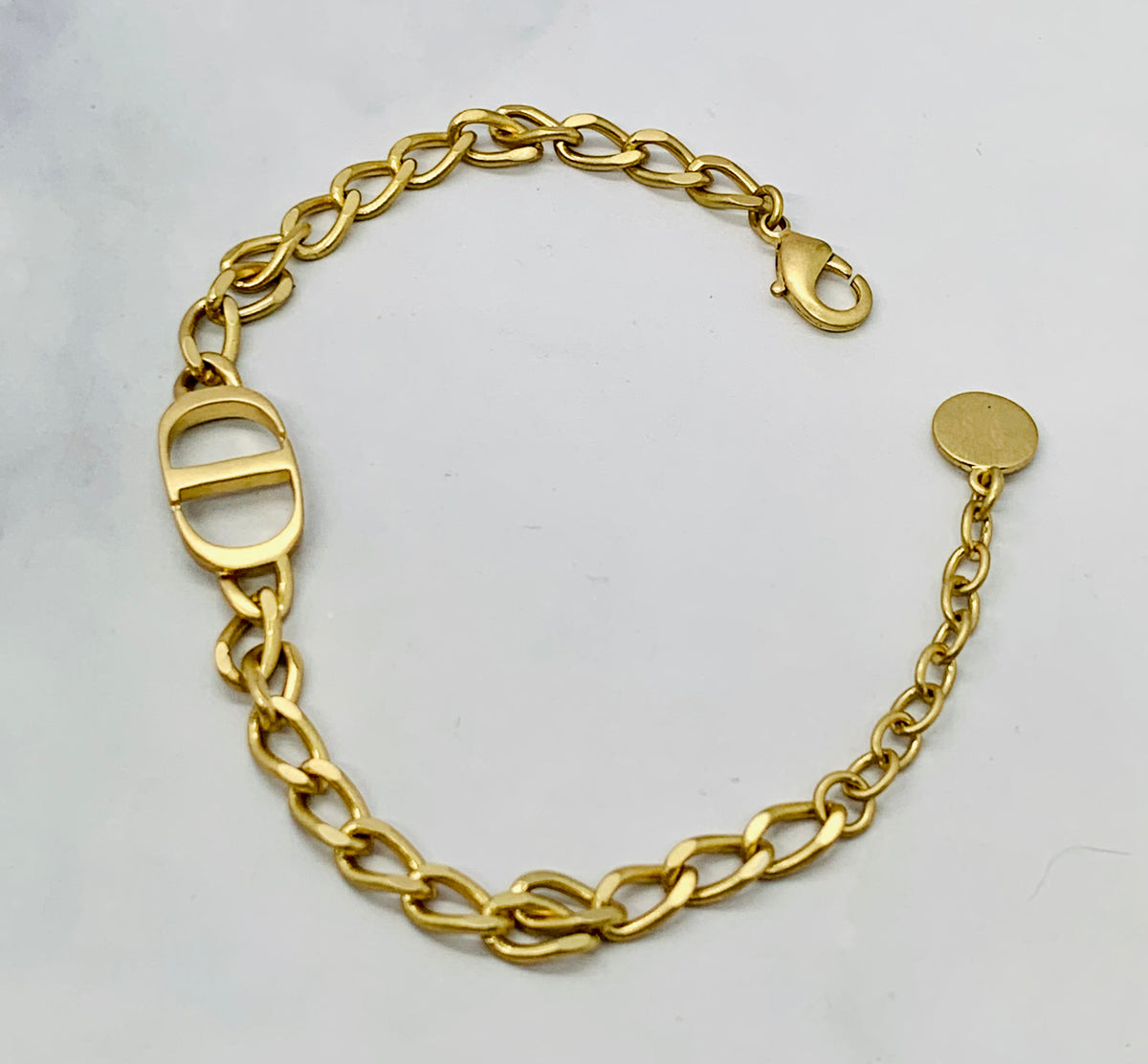 CHRISTIAN DIOR CD Chain Bracelet - Pre owned