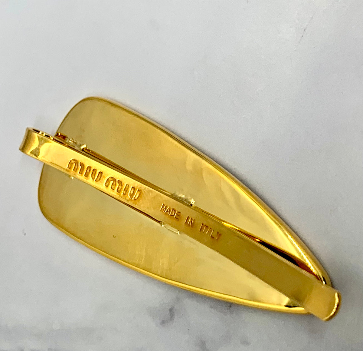 MIU MIU Black Hair Clip - Pre owned