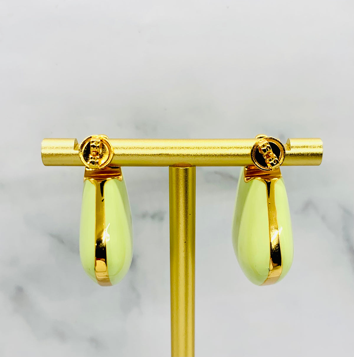BOTTEGA VENETA Fin Green Earrings - Pre owned