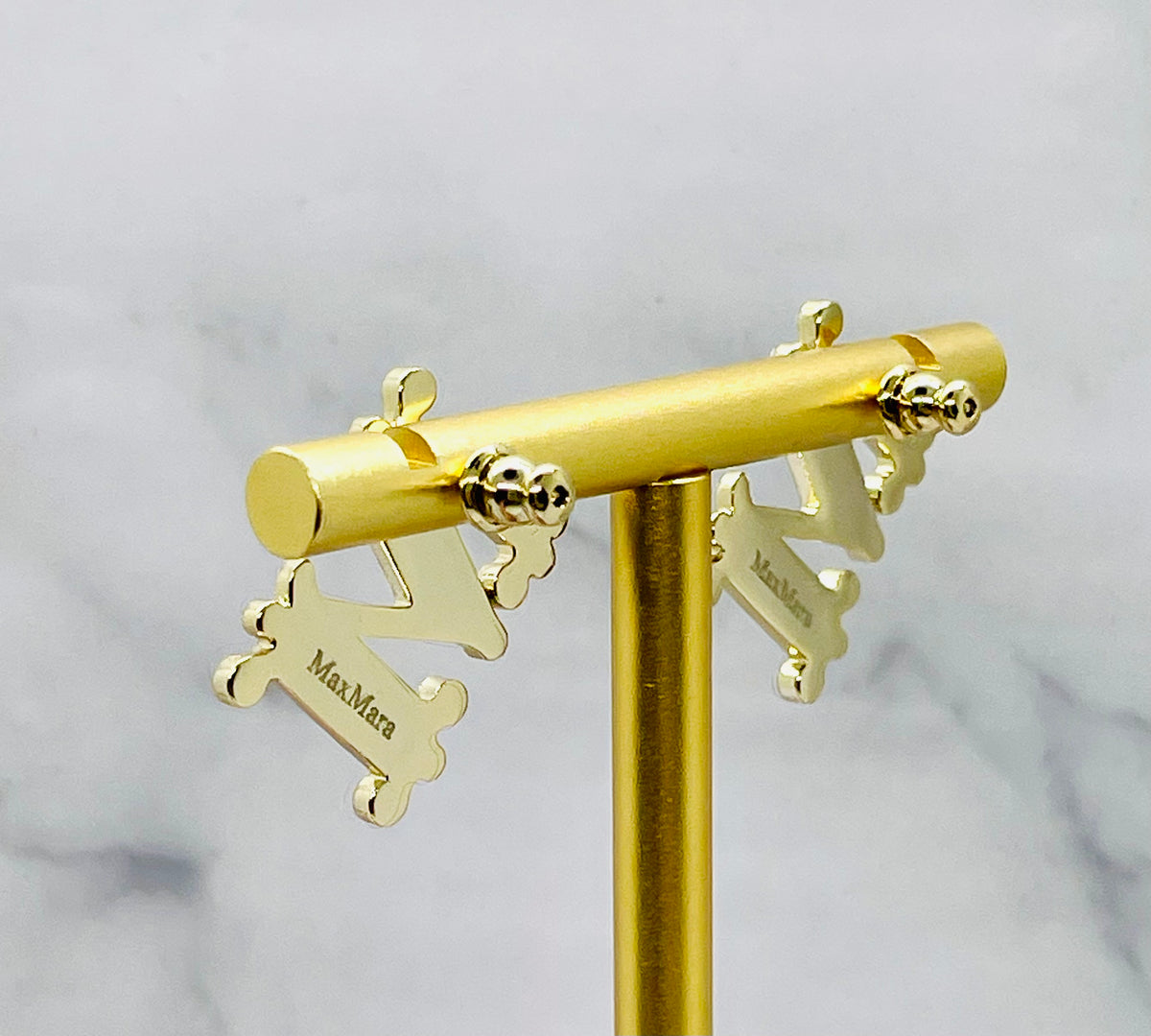 MAX MARA Rhinestone & Pearl Trim Earrings - Pre owned