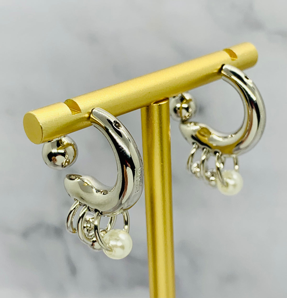 ACNE STUDIOS Silver Hoop Earrings - Pre owned