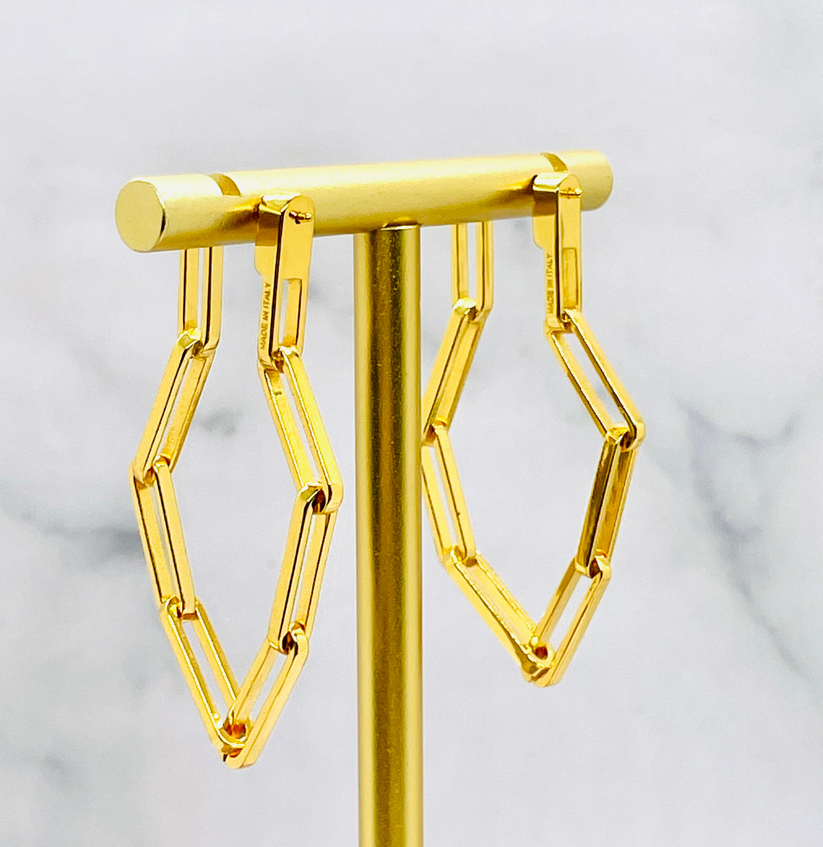 CELINE Chain Hoop Earrings - Pre owned