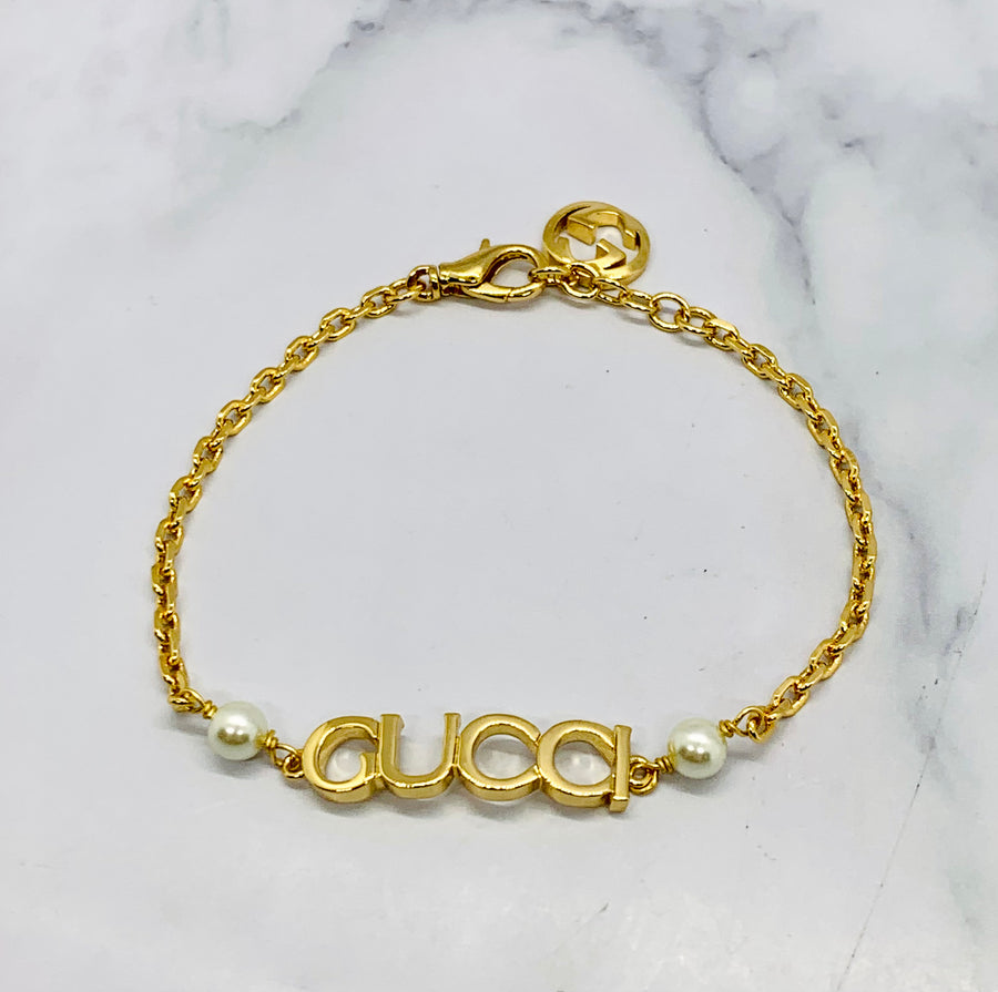 GUCCI Pearl Chain Bracelet - Pre owned