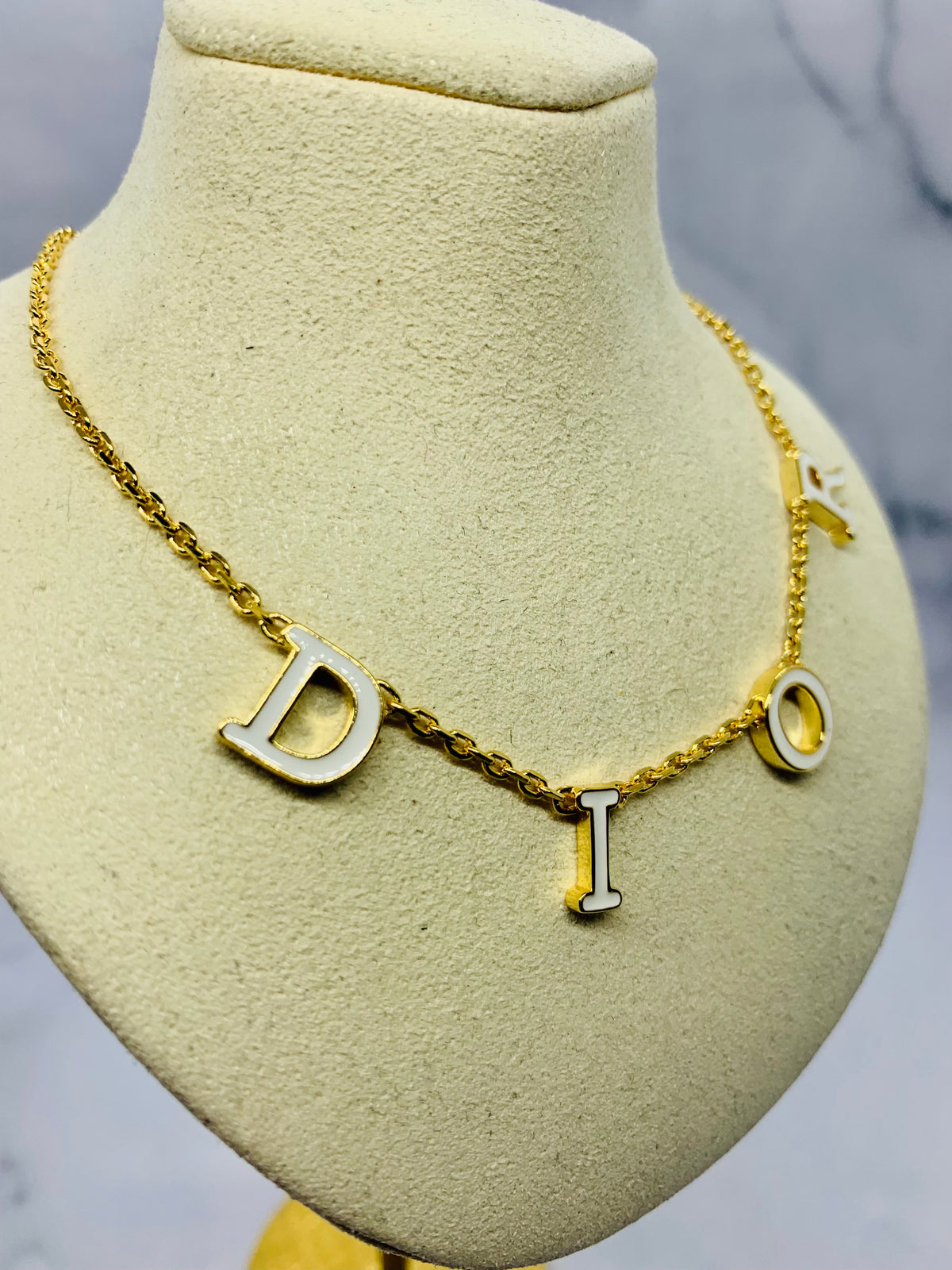 CHRISTIAN DIOR Monogram Necklace - Pre owned