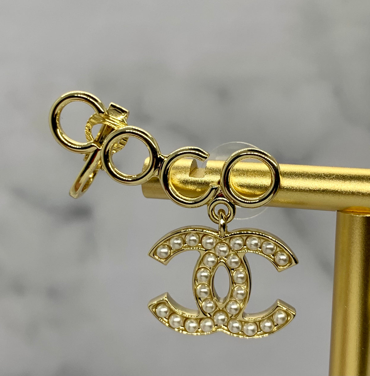 CHANEL CC Coco Climber Earrings - Pre owned