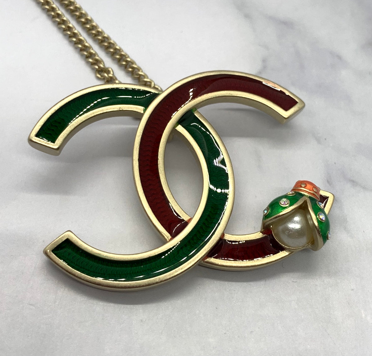 CHANEL CC 2017 Ladybug Necklace - Pre owned