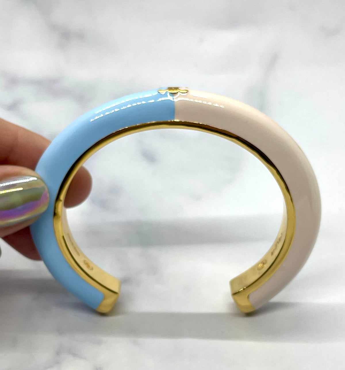 CELINE Monogram Pastel Cuff Bracelet - Pre owned