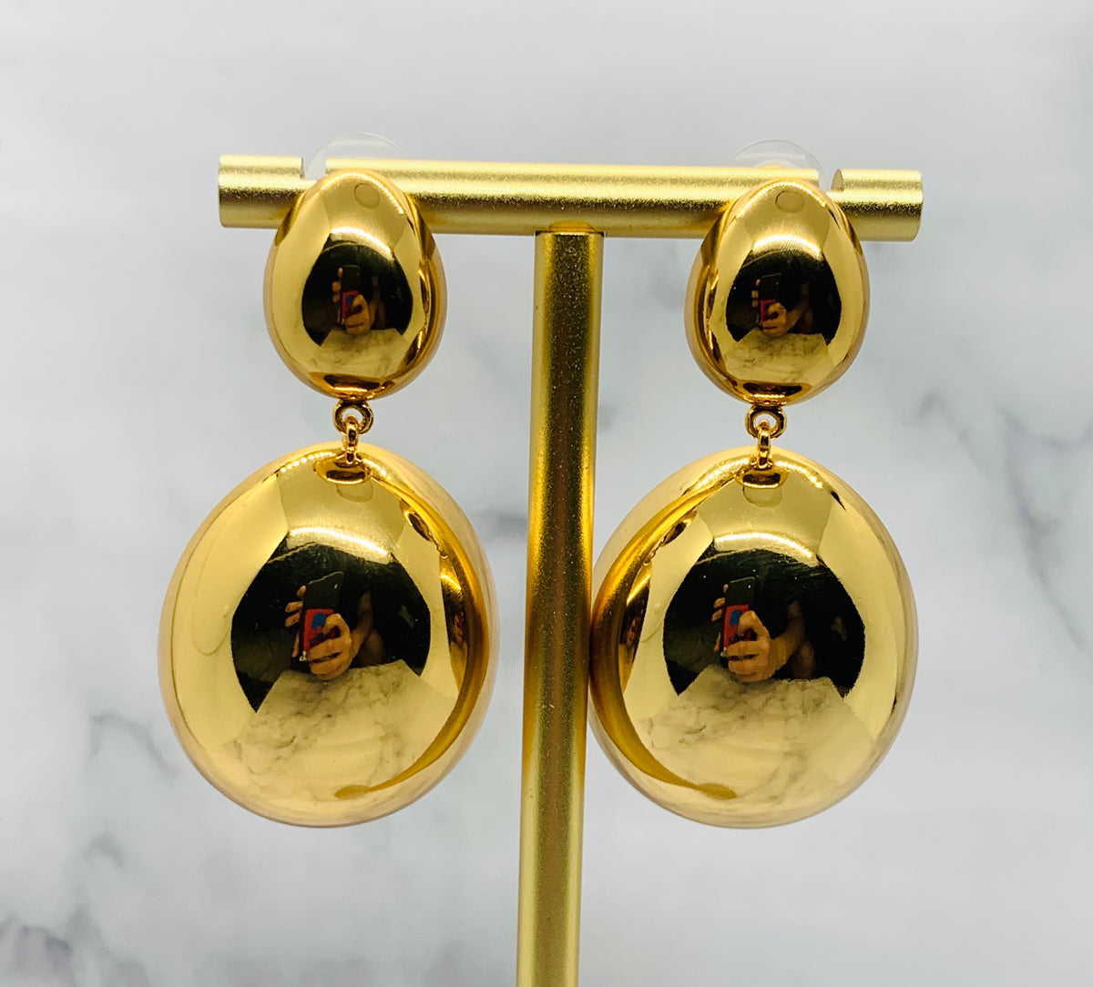 ISABEL MARANT Gold Tone Pendant Earrings - Pre owned