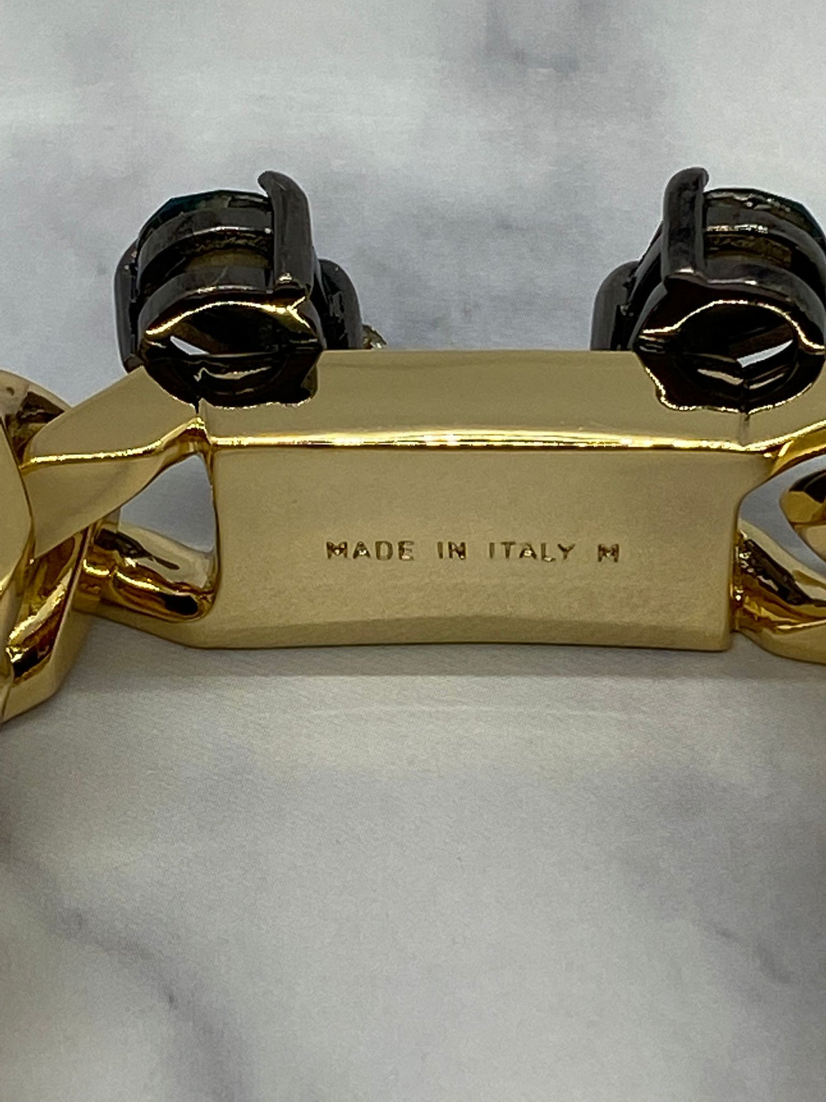 FENDI Gold Tone Chain Bracelet - Size M - Pre owned