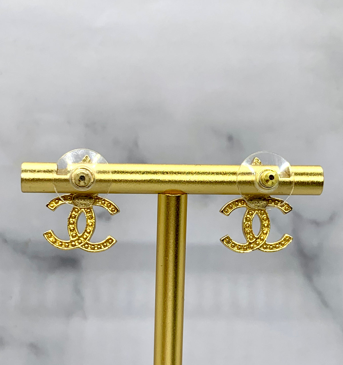 CHANEL CC Star Earrings - USED