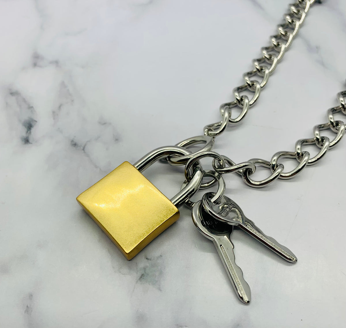 BALENCIAGA BB Lock Chain Necklace - Pre owned