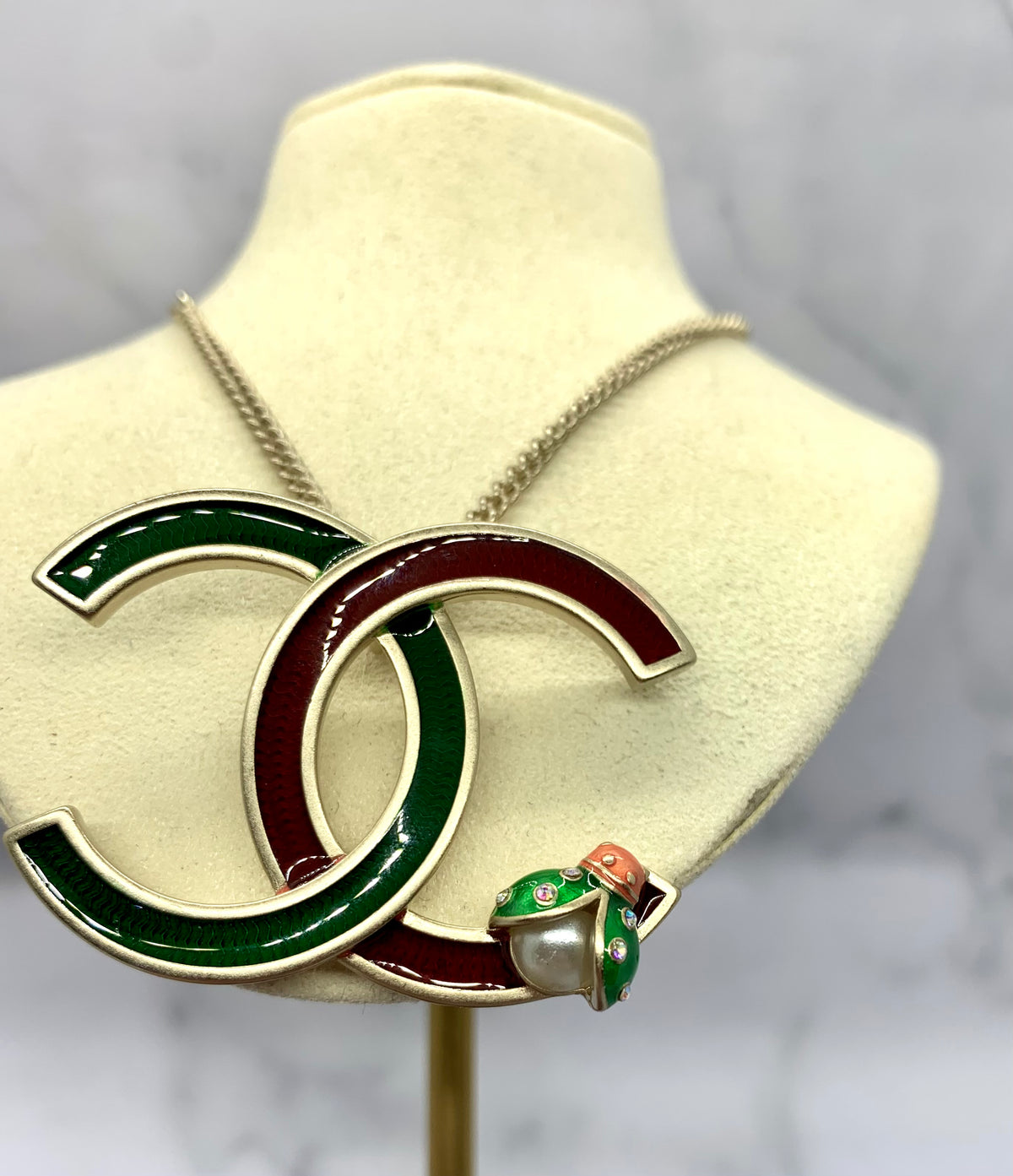 CHANEL CC 2017 Ladybug Necklace - Pre owned
