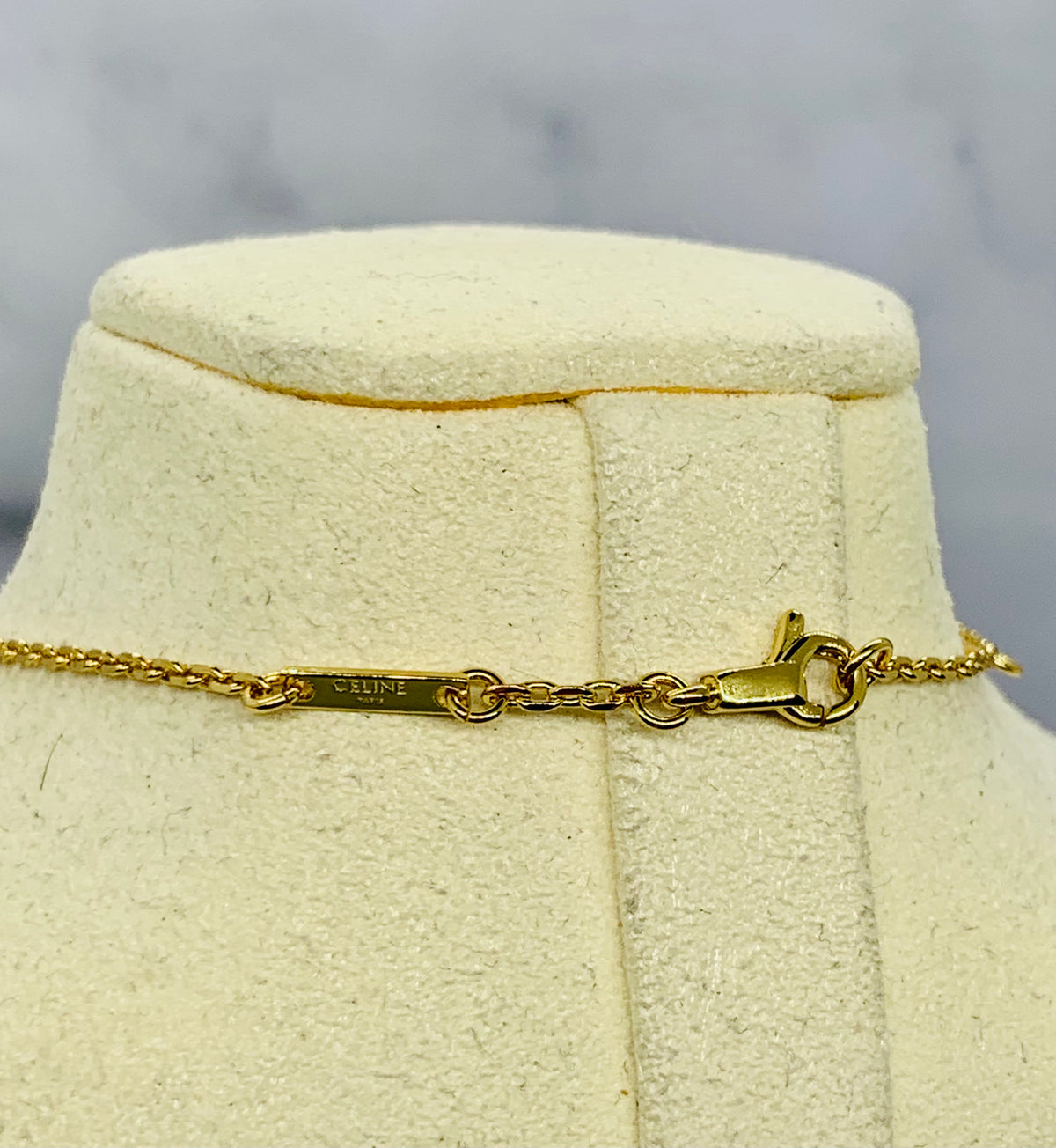 CELINE Monogram Charm Necklace - Pre owned