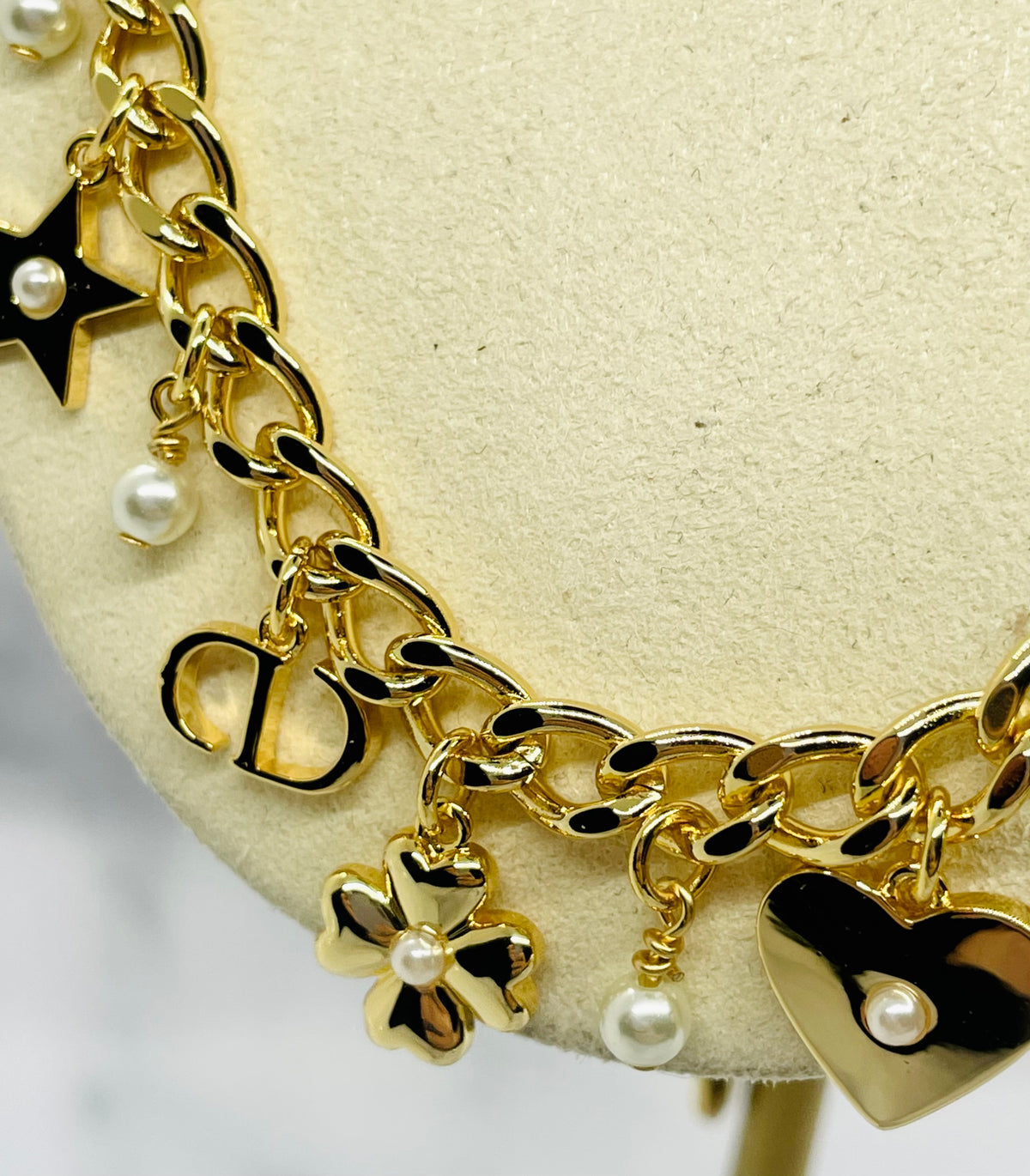 CHRISTIAN DIOR Charm Statement Necklace - Pre owned