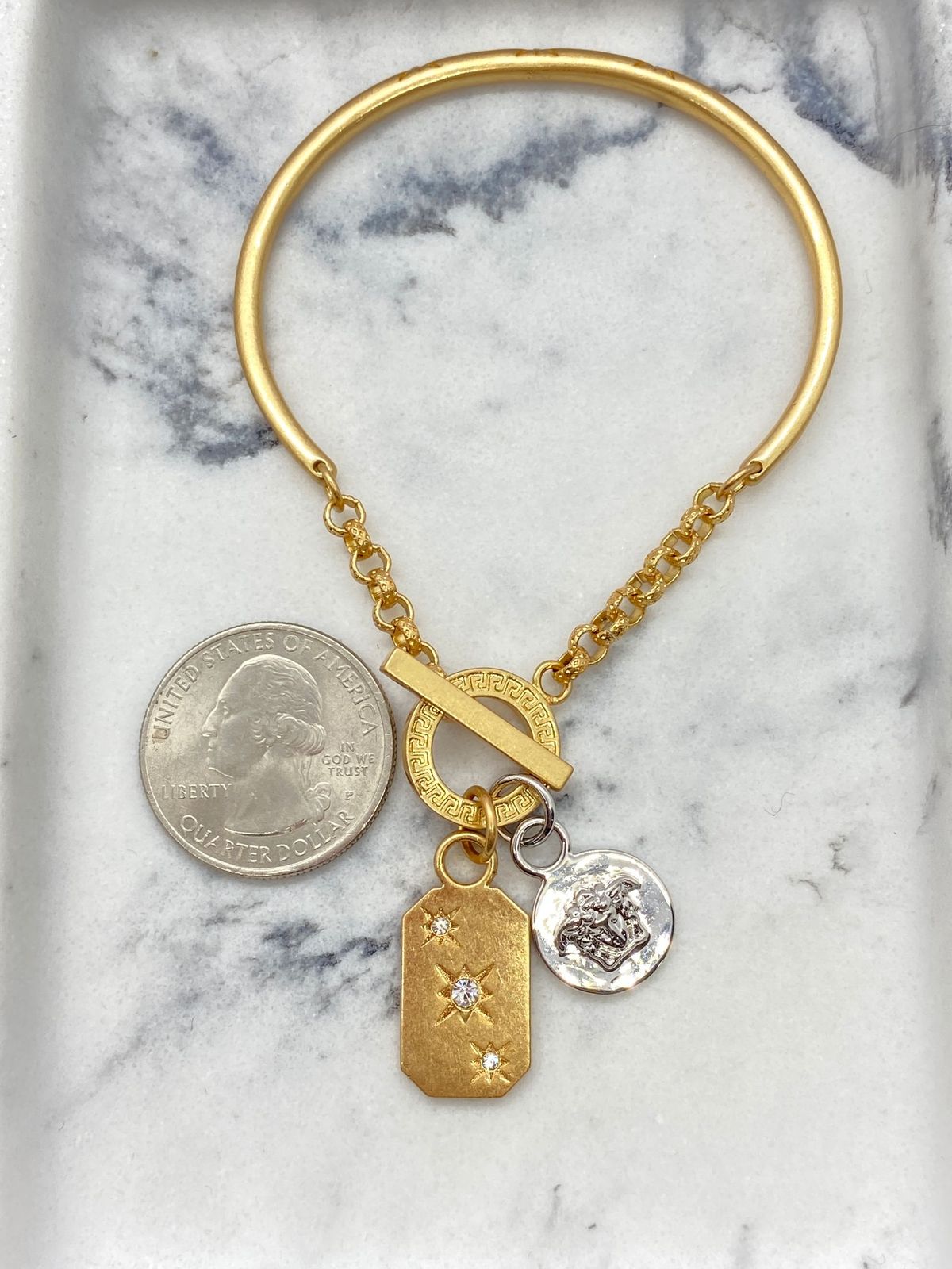 VERSACE Vintage Charm Medusa Bracelet - Pre owned