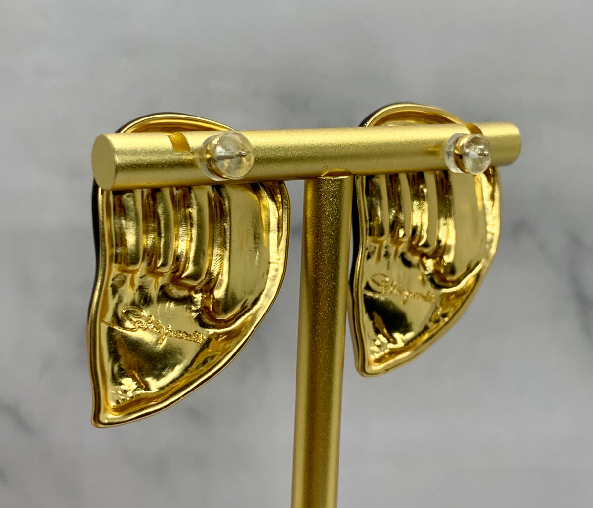 SCHIAPARELLI Statement Hand Earrings - Pre owned
