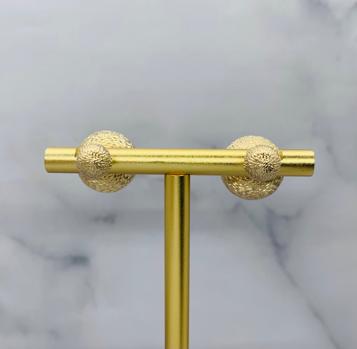 CHRISTIAN DIOR Light Gold Tribale Earrings - Pre owned