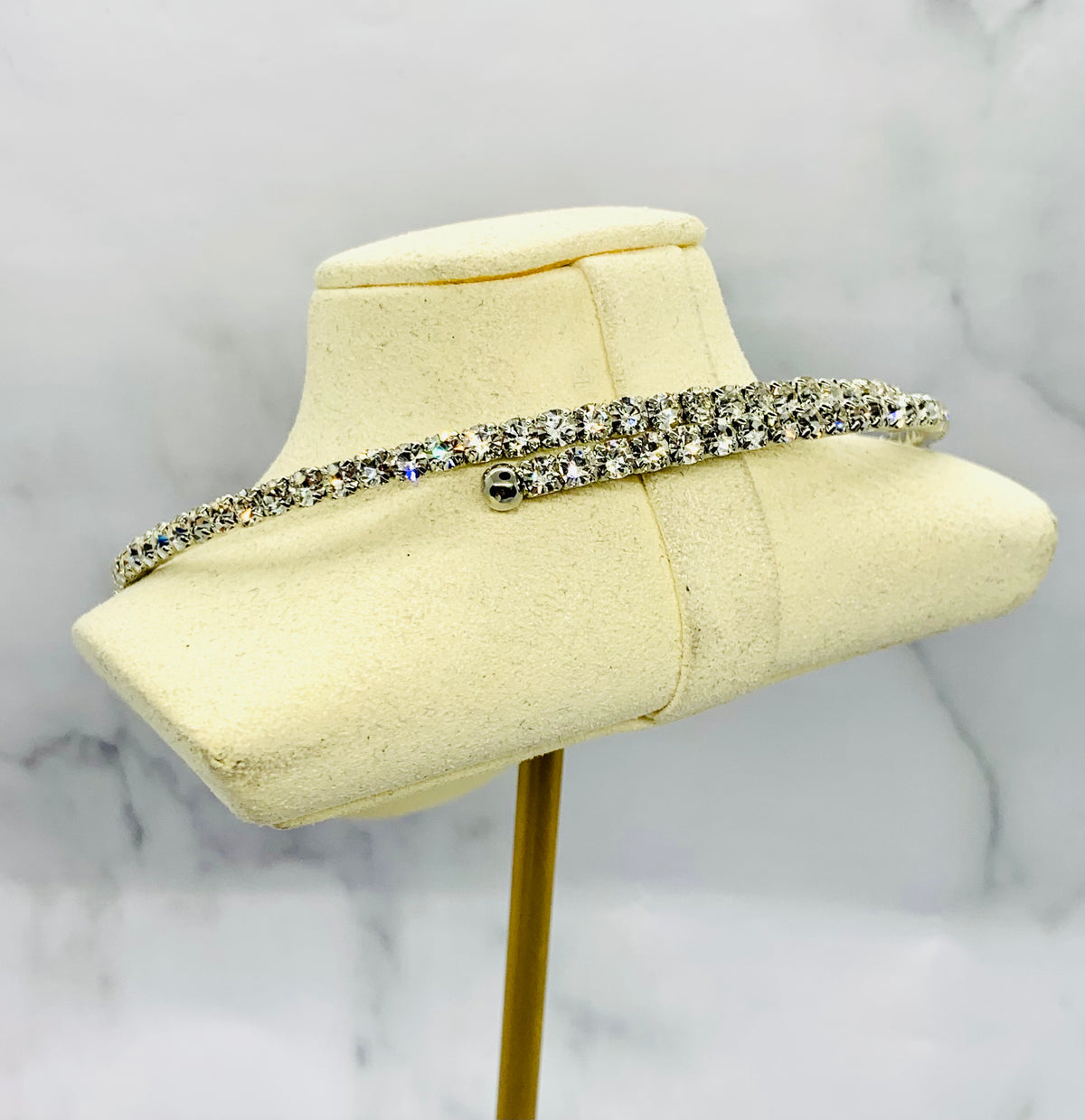 MIU MIU Rhinestone Choker Necklace - Pre owned