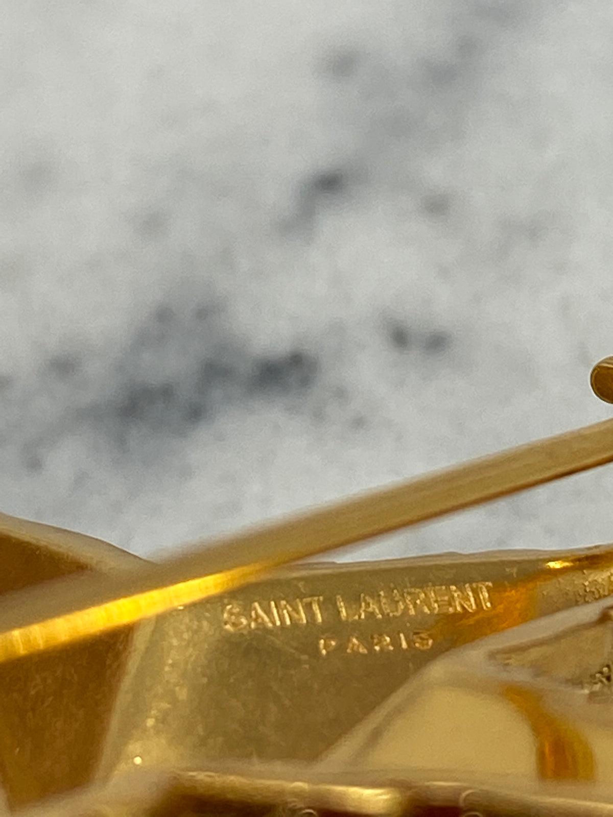 YSL YVES SAINT LAURENT Brass Star Brooch Pin - Pre owned