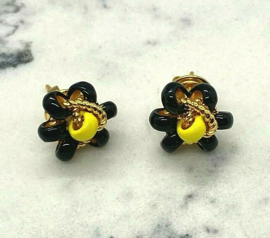 BOTTEGA VENETA Beaded Floral Stud Earrings - Pre owned