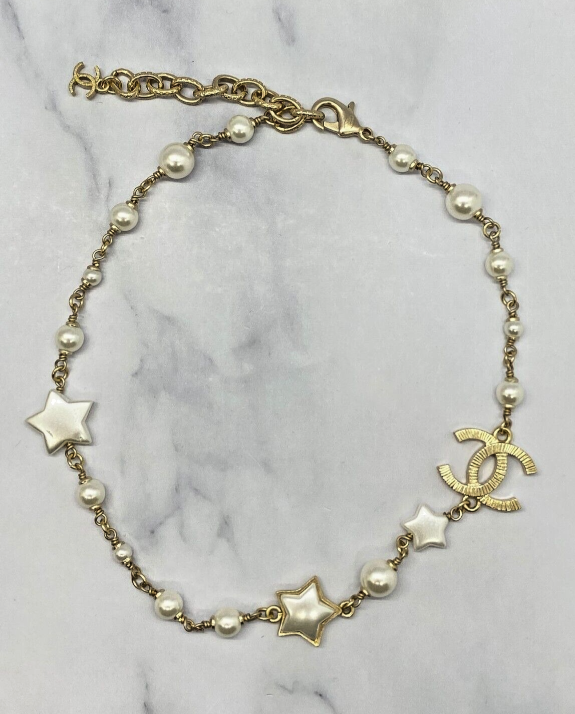 CHANEL CC 2017 Star Necklace - Pre owned