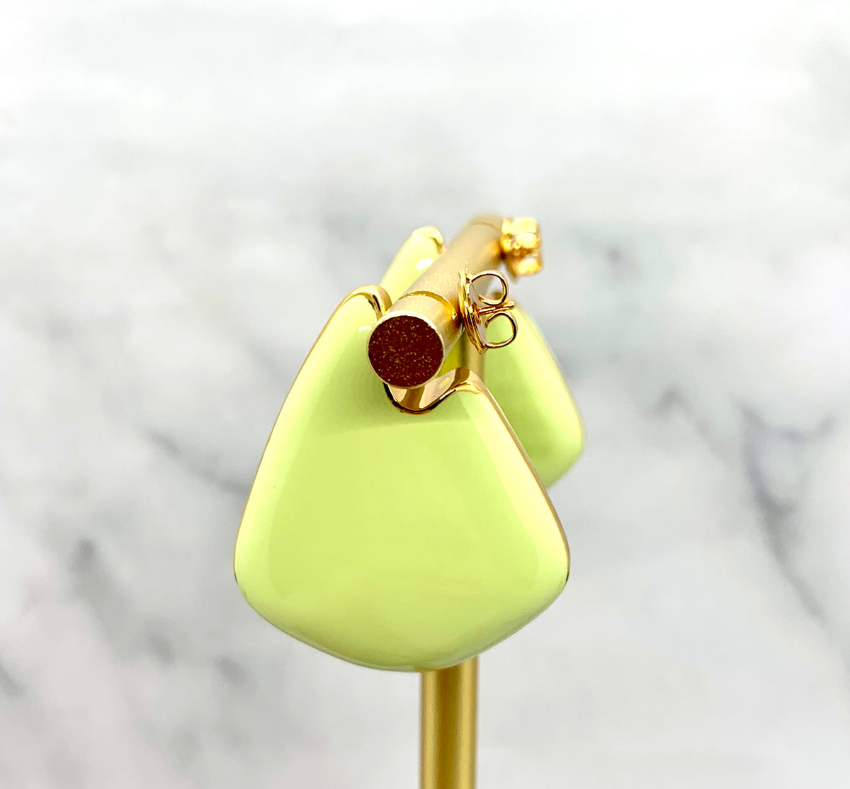 BOTTEGA VENETA Fin Green Earrings - Pre owned
