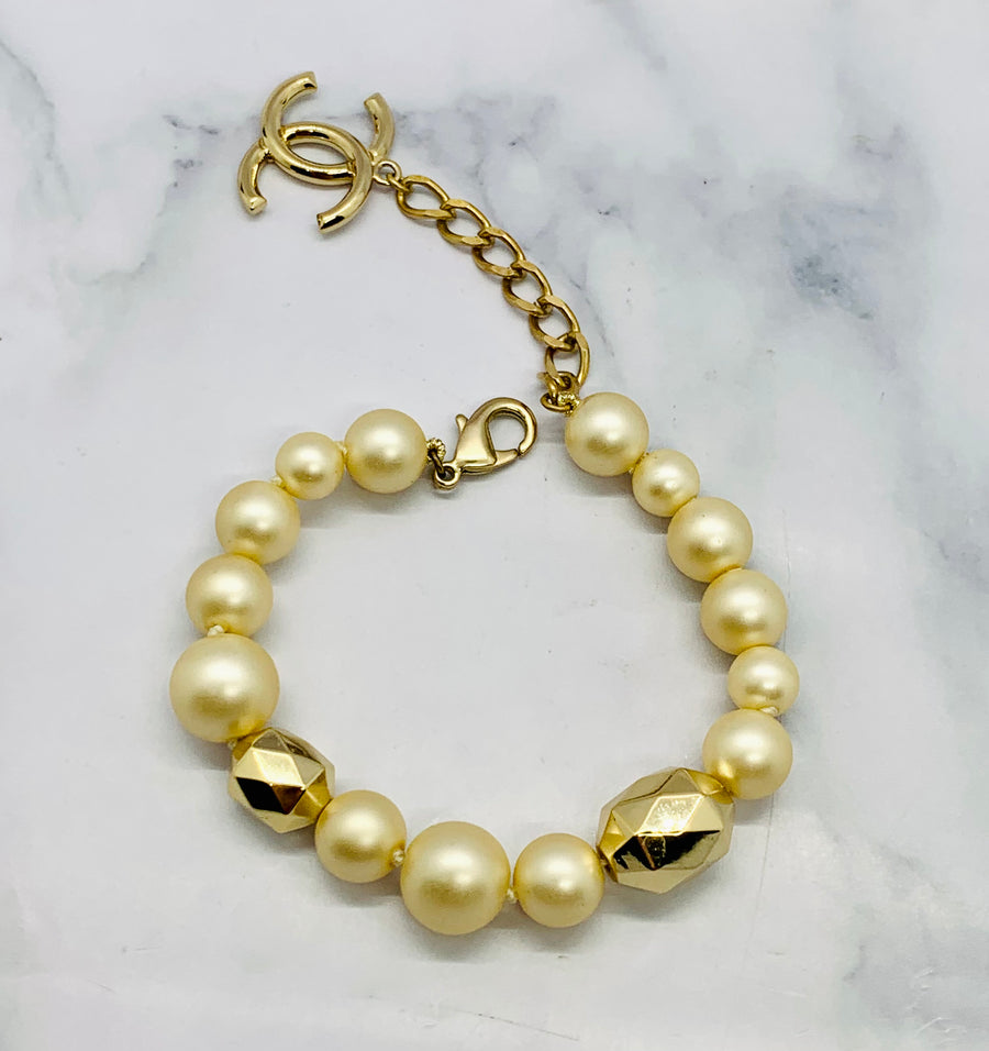 CHANEL CC Pearl Bracelet - USED