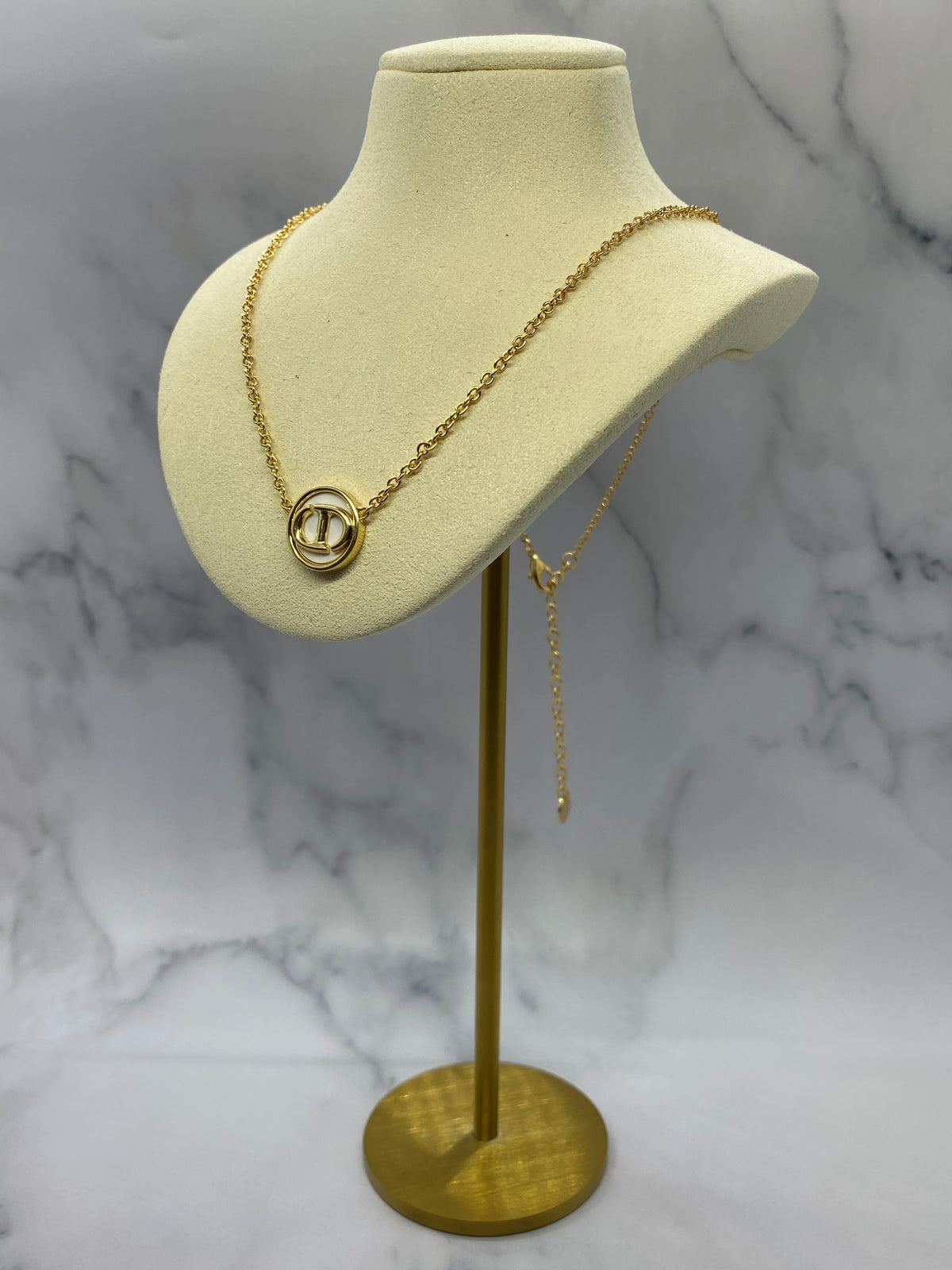 CHRISTIAN DIOR CD Charm Necklace - Pre owned