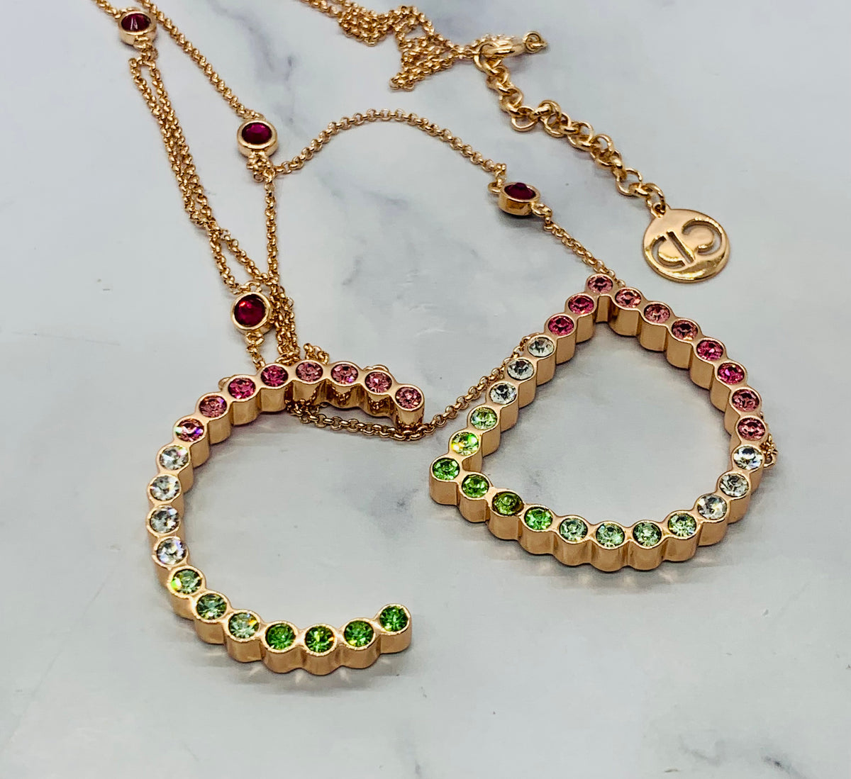 CHRISTIAN DIOR CD Statement Necklace - Pre owned