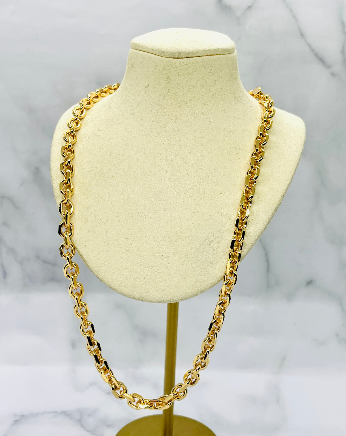 GIVENCHY Gold Chain Monogram Necklace - Pre owned