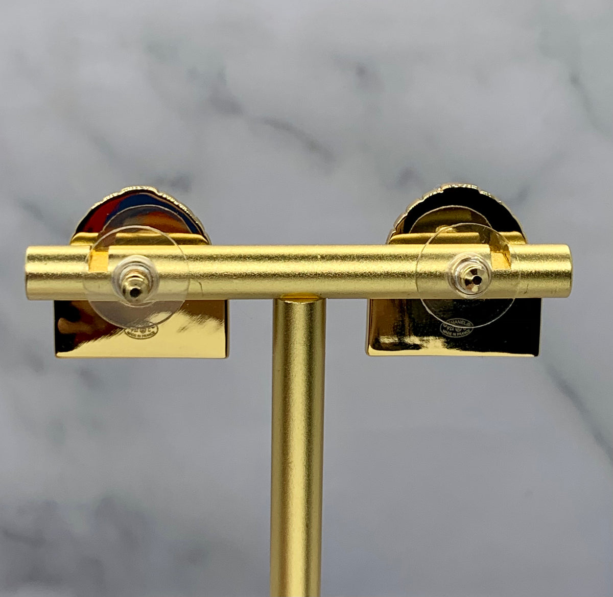 CHANEL CC Rue Cambon Earrings - USED