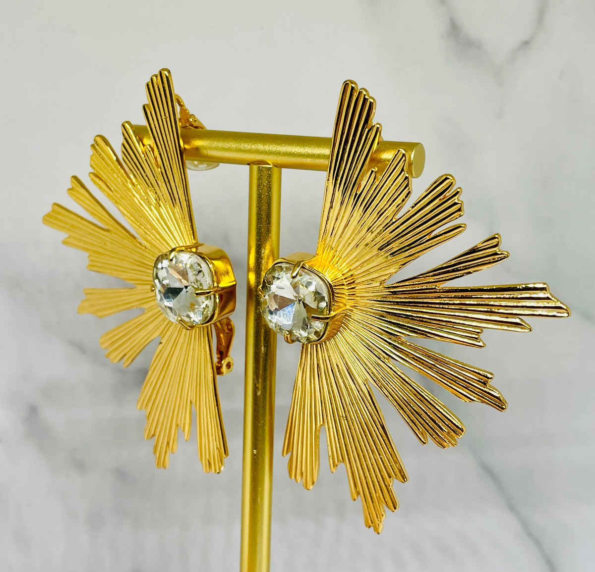 YSL YVES SAINT LAURENT Rare Vintage Clip On Earrings - Pre owned