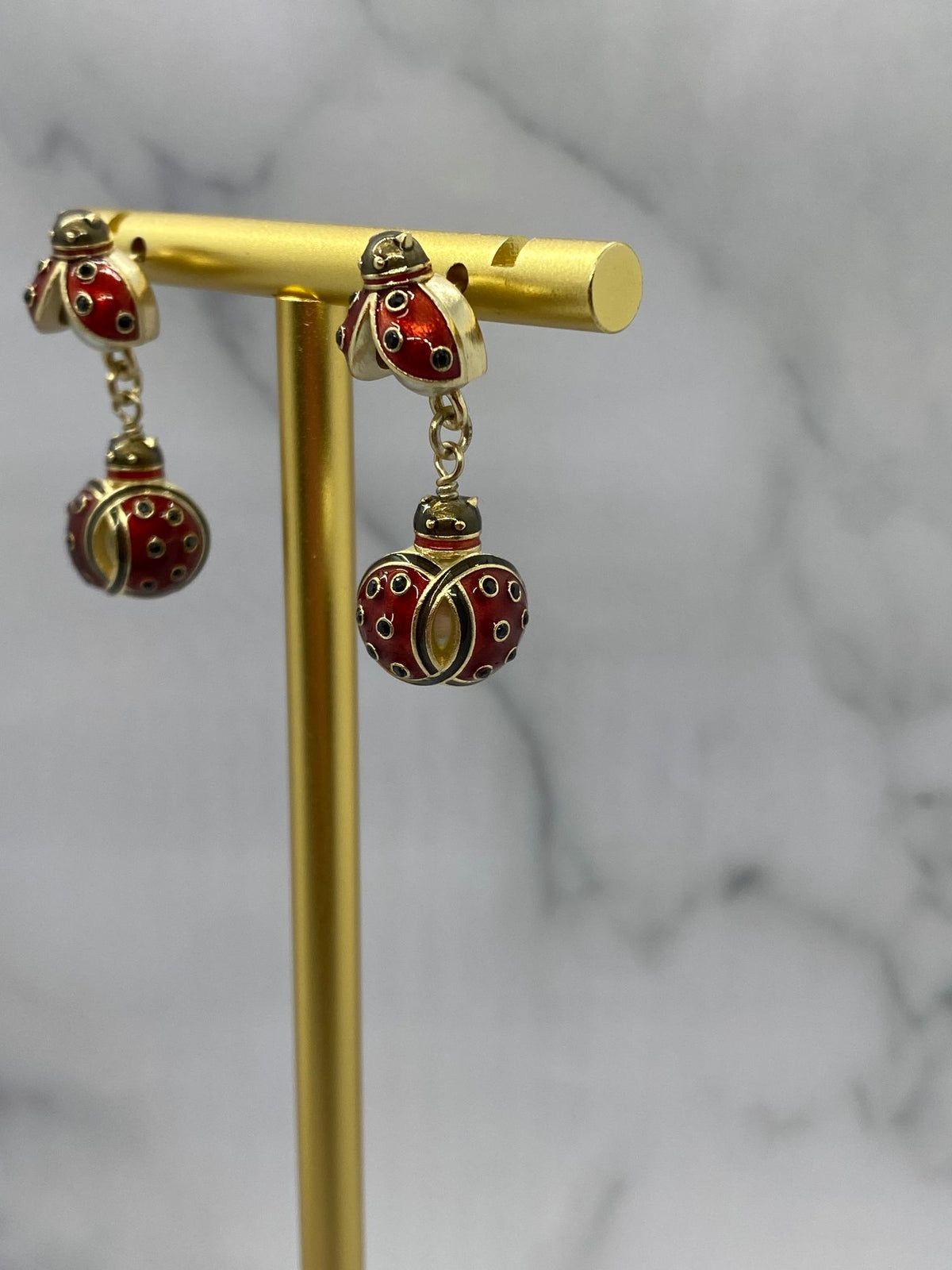 CHANEL CC Ladybug Earrings - Pre owned