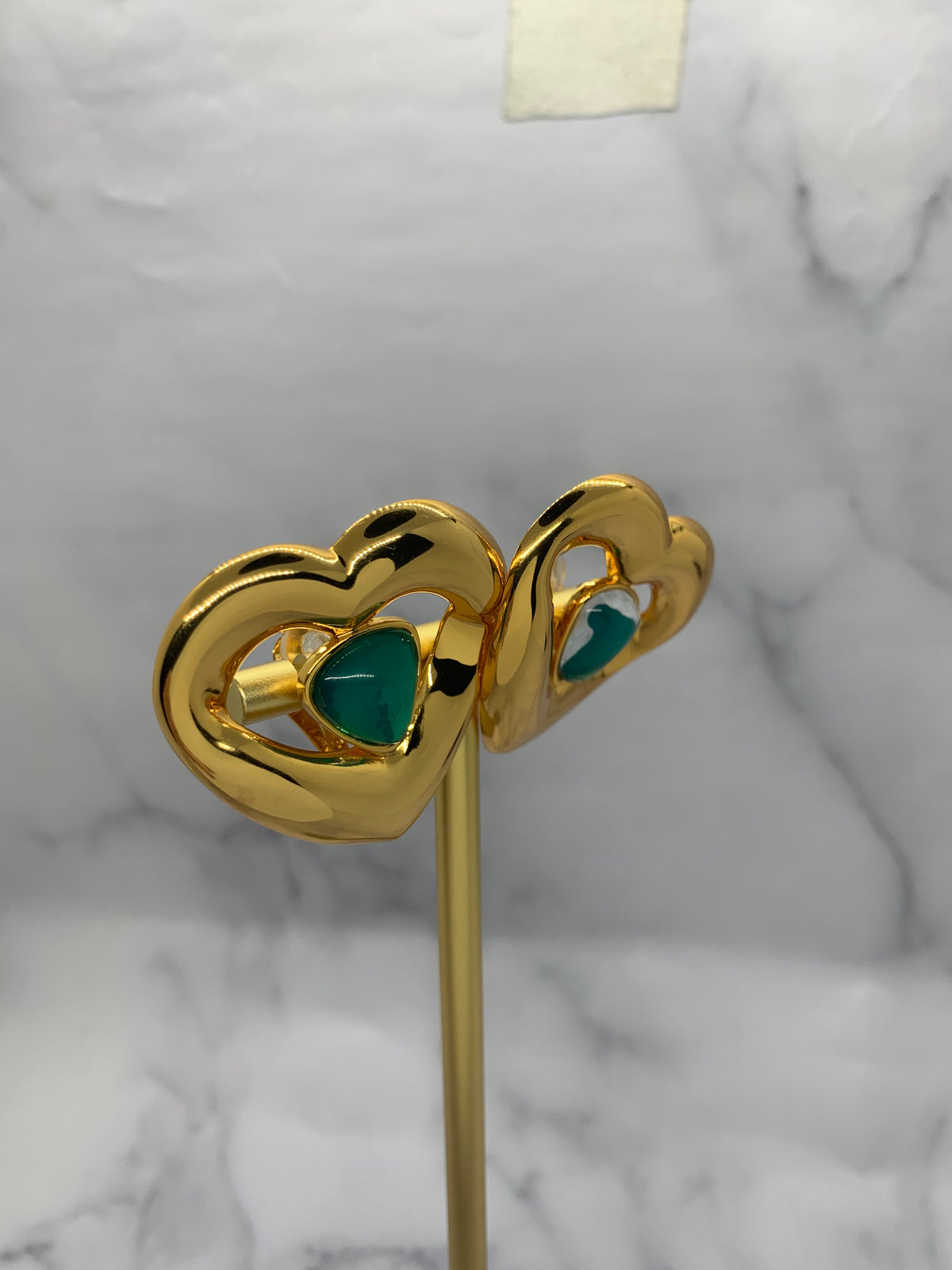 YSL YVES SAINT LAURENT Heart Clip On Earrings - Pre owned